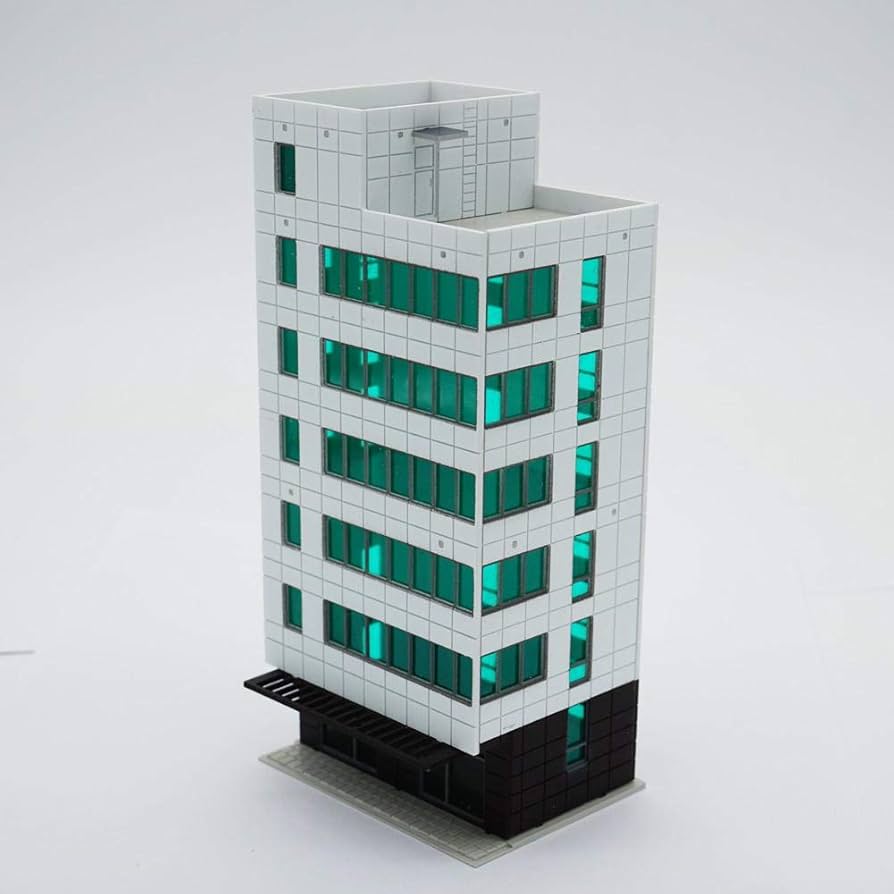 Amazon | Outland Models 模型風景 着色された近代的な都市の